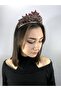 Burgundy Arven Model Henna and Bridal Crown – Special Design, Accessory, Quality Production, Eye-Catching Style – Ma - 3
