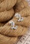 Letter L Zircon Stone Double Earrings - 2