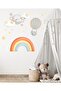 Cute Moon Cloud, Rainbow and Stars Children's Room Multi-Purpose Cabinet Wall Sticker - 3