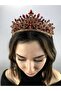 Red Gold Arven Model Henna and Bridal Crown – Wedding & Henna & Wedding, Stylish Design, Women's Accessory – - 5