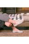 Unisex Cotton Gray Ballerina Socks 12 Pairs - 2