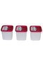 Alaska Nofrost Storage Container 0.38 Liter 3-Piece Fuchsia - 2