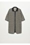Women's Black Leopard Patterned Cardigan - 3