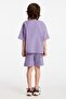 Bogota Knitted Comfort Fit Tracksuit Set Embroidered/Embroidered Purple Round Neck - 3