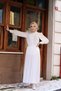 Women's Leather Look Pleated Skirt Tan Color New Season Pleated Long Skirt