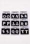 Letter L Zircon Stone Double Earrings - 4