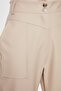 Stone Cigarette Woven Faux Leather Trousers TWOAW22PL0347 - 4