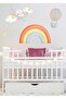 Cute Moon Cloud, Rainbow and Stars Children's Room Multi-Purpose Cabinet Wall Sticker - 6
