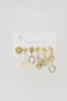 Women's Tarnish-Free Set of 6 Steel Earrings with Tree of Life Detail - 2
