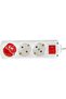5 Meter Group Socket - 3-Piece Switched and Grounded Extension - 2
