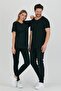 Black Unisex Dirty Collar Casual T-shirt-tcps001r2500s - 4
