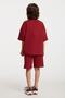 Bogota Knitted Comfort Fit Tracksuit Set Embroidered Burgundy Crew Neck - 4