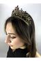 Purple Gold Arven Model Henna and Bridal Crown – Special Design, Accessory, Quality Production, Eye-Catching Style – - 3