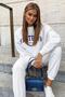 Mad Girls Women's White Tracksuit Mg835