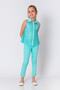 Devojčice, mint zelene pantalone - 2