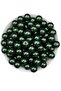 14mm Emerald Green Glass Pearl Beads, Jewelry Accessory Making Beads (100gr,-30 Pieces)
