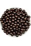 10mm Brown Glass Pearl Beads, Jewelry Accessory Making Beads (50gr,-38pcs)