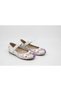 Girl - Baby Glittering Mother of Pearl Printed Velcro Ballerinas - 5