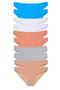 10 Pieces Set Lycra Women's Slip Skin Gray White Powder Blue