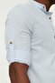 Mavi Basic Hakim Yaka Apoletli Slim Fit Uzun Kollu Keten Görünümlü Gömlek TMNSS20GO0188 - 8