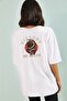 Unisex White T-shirt with Cotton Victory Dragon Design