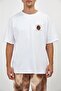 Unisex White T-shirt with Cotton Victory Dragon Design - 4