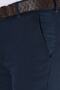 Men's Navy Blue Slim Fit Italian Cut Linen Trousers - 4
