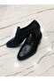 100% Leather Wednesday Egg Heel Special Production Laceless Classic Men's Shoes - 2