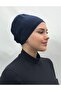 Women's Black Flat Bonnet - 2