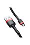 Cafule Micro USB 1 متر 2.4a كابل USB للشحن السريع - أحمر - أسود - 2