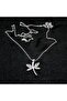 Yusufcuk Necklace 851 - Silver Color and Zircon Stone - 4