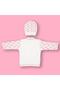 طقم وردي لحديثي الولادة مكون من 5 قطع مطرز على شكل أرنب باللون الوردي - 3