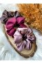 Women's 3-Piece Satin Hair Rubber Buckle Set - 6