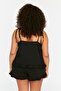 Siyah Askılı Örme Fırfır Detaylı Pijama Takımı TBBSS22PT0564 - 5