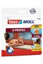 Moll D-profile Door Window Insulation Tape + Under Door Anti-Airflow Brush - 5