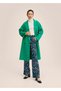 Double Breasted Cut Wool Coat - 2