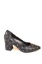 50176 Black Women's Thick Heeled Shoes - 4