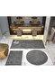 Bath Mat Triple Set 5 Colors Plush Non-Slip Base Washable