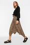 Brown Leopard Patterned Flounced Asymmetrical Midi Stretch Knitted Skirt TWOAW20ET0440 - 9