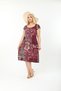Women's Summer Short Sleeve Knee Length Back Lace Detail Stylish Comfortable Viscose Combed Cotton Dress - 4