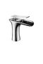 Chrome Waterfall Bathroom Sink Faucet with Prima Chrome On-Off - Sicak*Cold Water Inlet