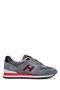 Red - 19250 Genuine Leather Women's Casual Sports Shoes Sneaker Thick Sole Unisex - 2