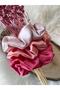 Women's 3-Piece Satin Hair Rubber Buckle Set - 3
