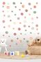 5-3 Cm Colorful Nature Watercolor Polka Dot Set 102 Pieces