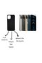 Matte Black iPhone 12 Promax Genuine Leather Phone Case - 4