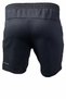Men's Black Gray Drop Printed Lightweight Casual Sports Fitness Running Shorts with Phone Pocket - 4