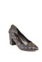 50176 Black Women's Thick Heeled Shoes - 5