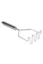 Stainless Steel Potato Masher Garlic Puree Masher Crusher 21*6.5 cm - 2