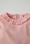 Baby Girl Collar Ruffle Detailed Cotton T-Shirt - 2