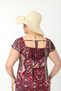 Women's Summer Short Sleeve Knee Length Back Lace Detail Stylish Comfortable Viscose Combed Cotton Dress - 2